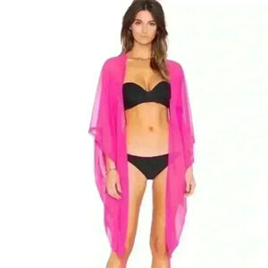 NWT - Agent Provocateur x Penelope Cruz Rosana Swimsuit Coverup Pink One Size